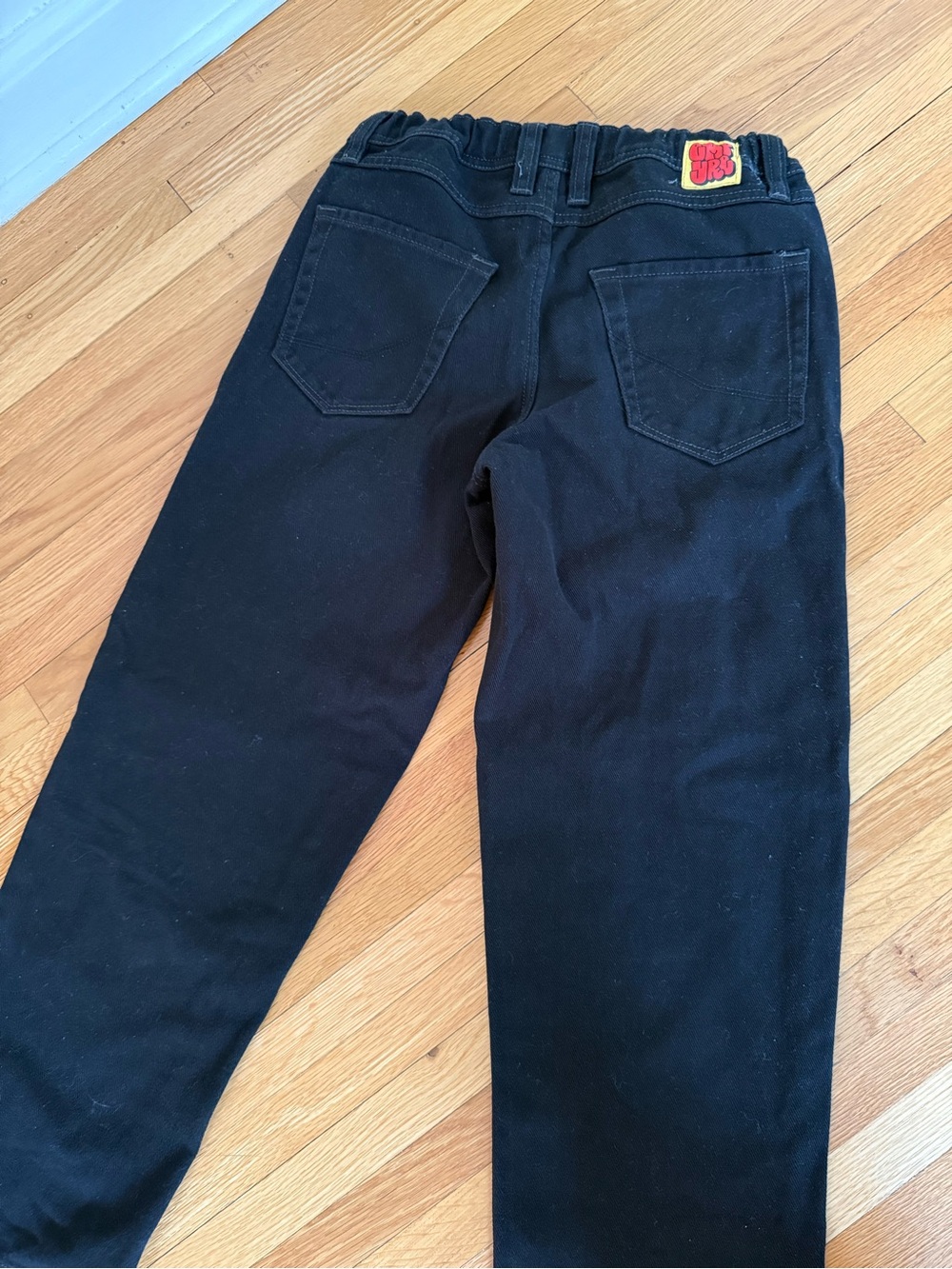 Youth Black Empyre Jeans Baggy Fit Size 25 Adjustable Waist